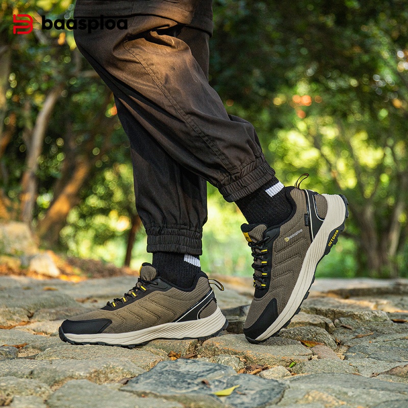 Sports Equipment Brand - Baasploa Men Hiking Shoes Brand High