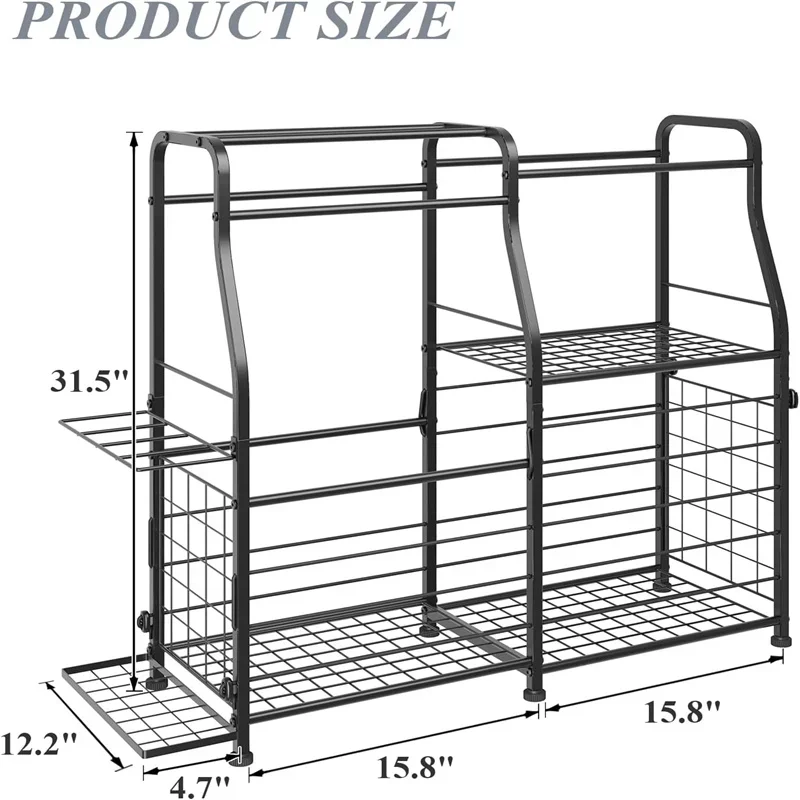 Sports Equipment Outdoor Storage - 2026 Ball Storage Rack Garage Organizer