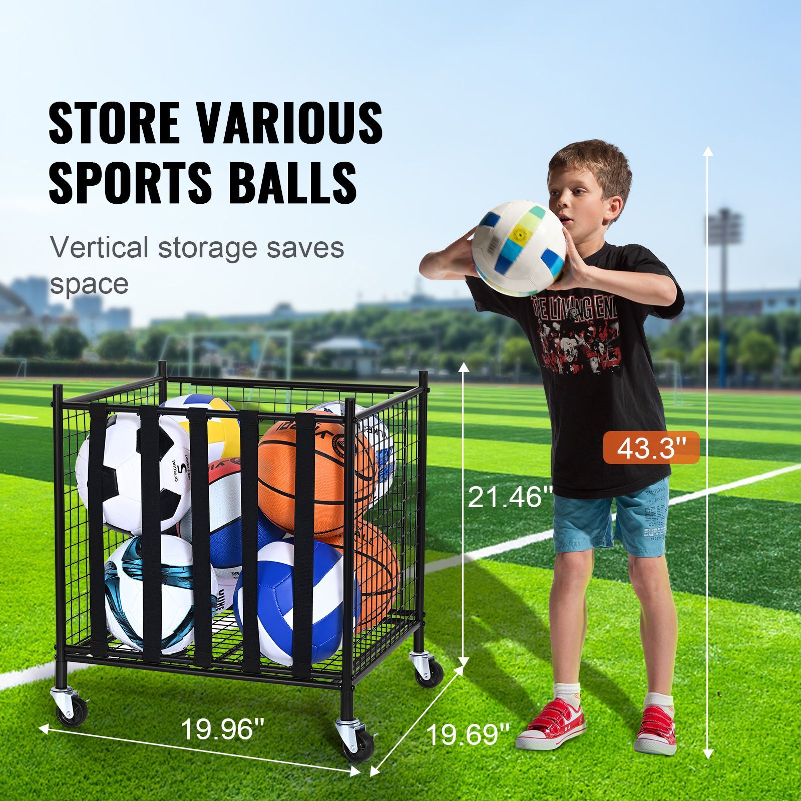 Rolling Sports Ball Storage Ca - огляд і ціна Sports Equipment Holder