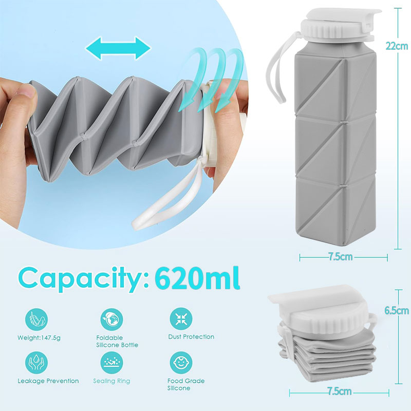620ml Collapsible Water Bottle - огляд і ціна Sports Water Bottle Insulated