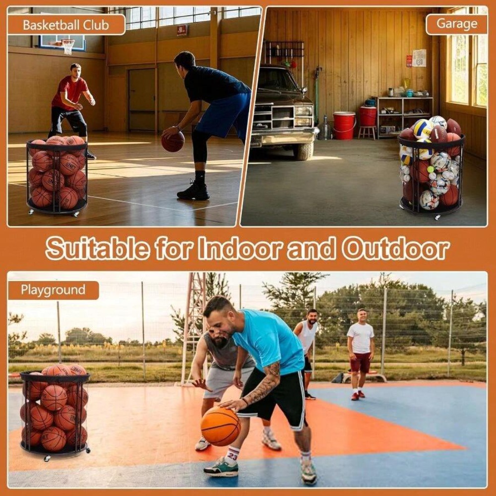 Heavy Duty Ball Storage Bin Ca - огляд і ціна Sports Equipment Holder