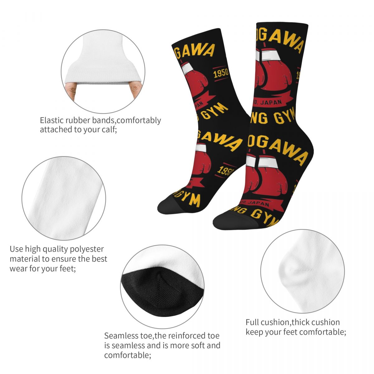 New Male Men Socks Casual Haji - огляд і ціна Boxing Glove Set