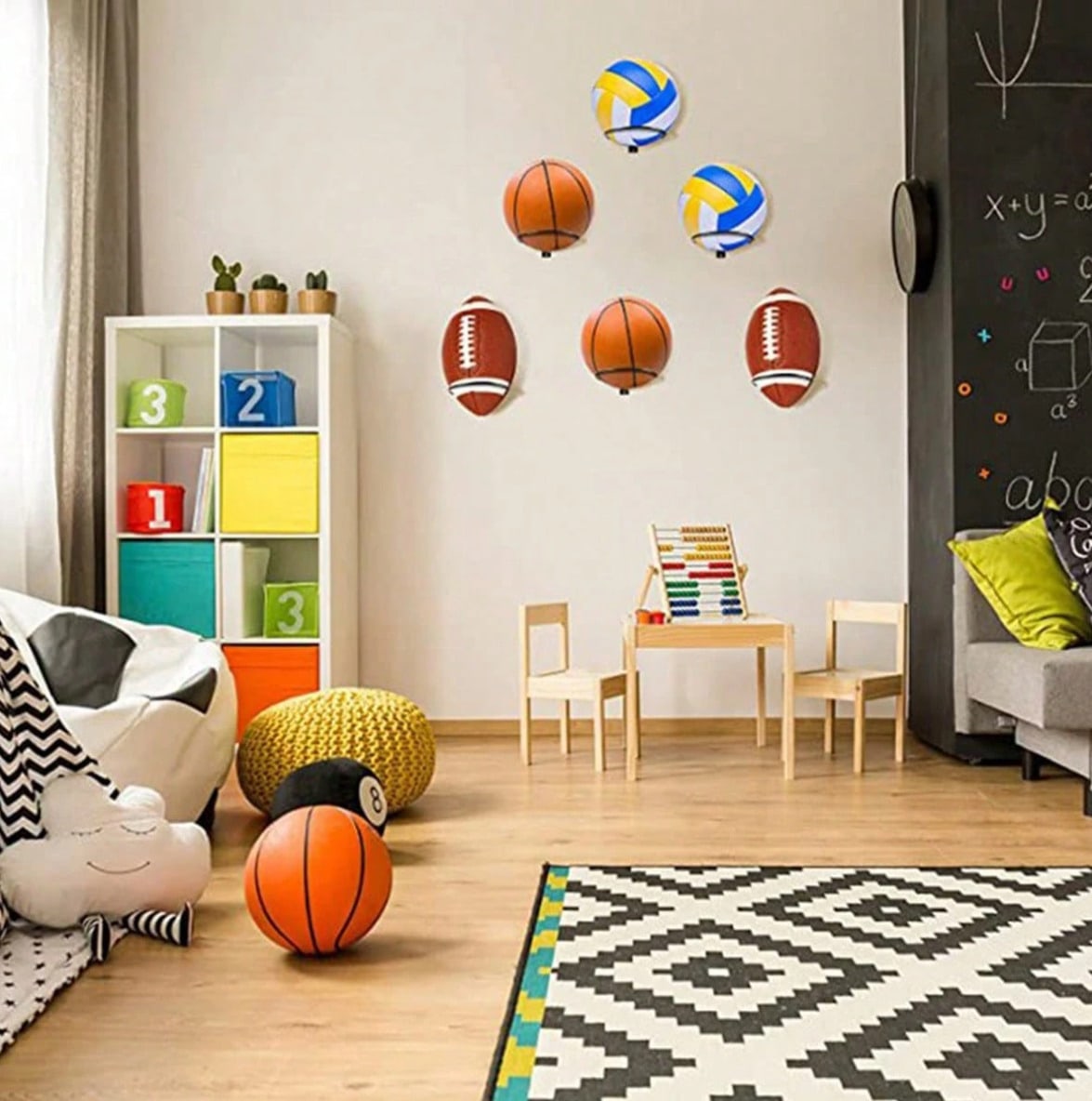 Space Saving Wall Mounted Bask - огляд і ціна Sports Equipment Holder