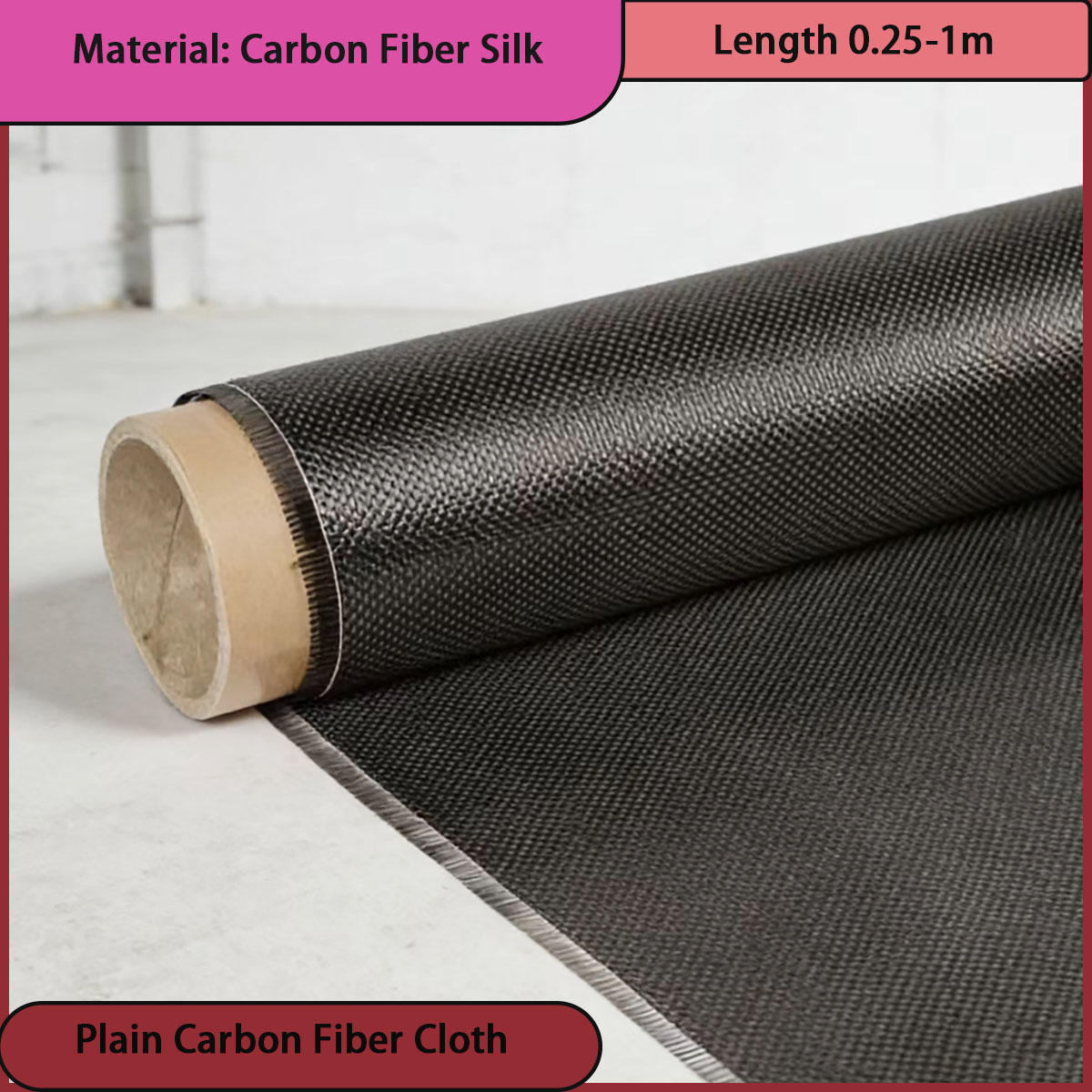 Plain carbon fiber cloth with  - огляд і ціна Sports Equipment Used