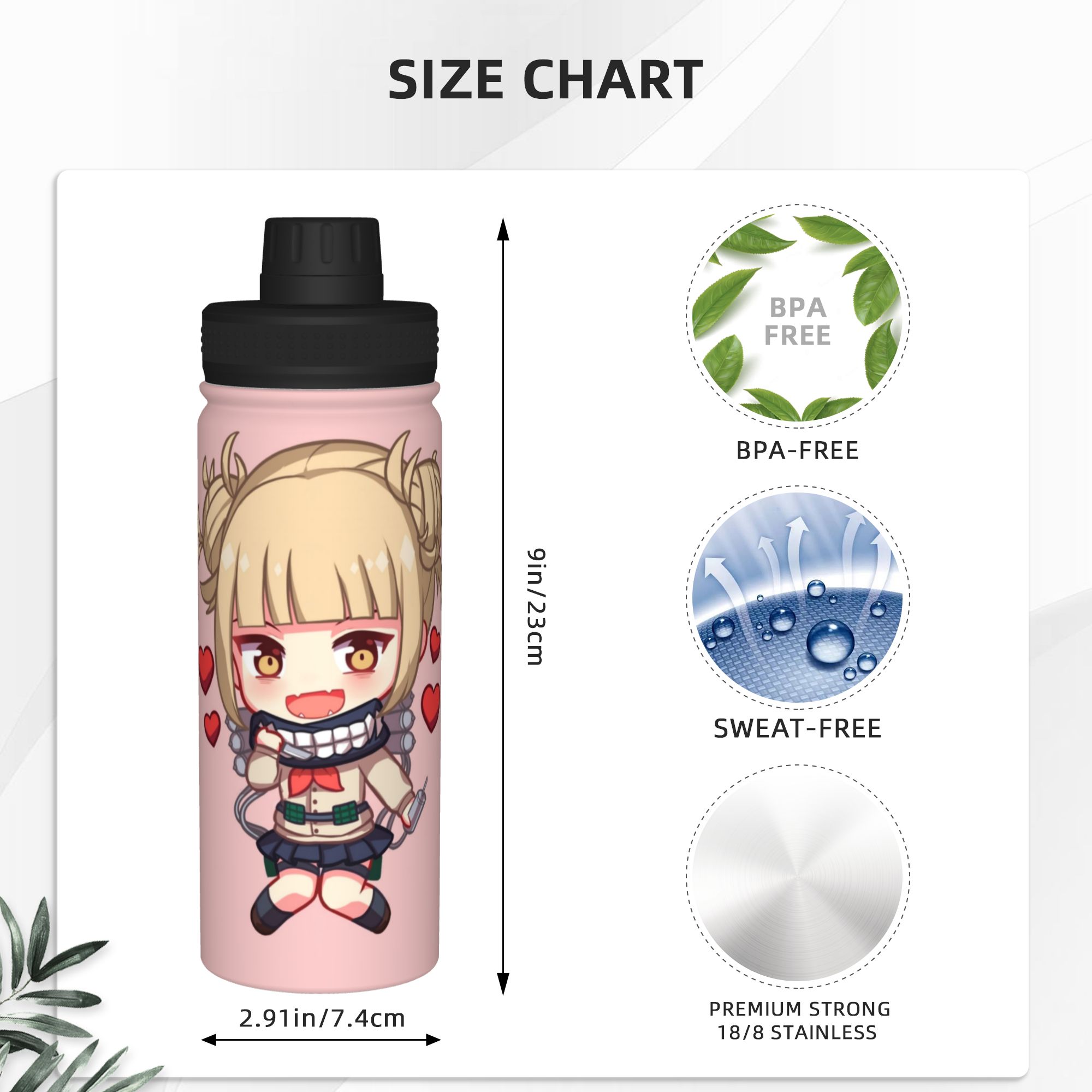 Toga My Hero Academia 18OZ Spo - огляд і ціна Sports Water Bottle Insulated